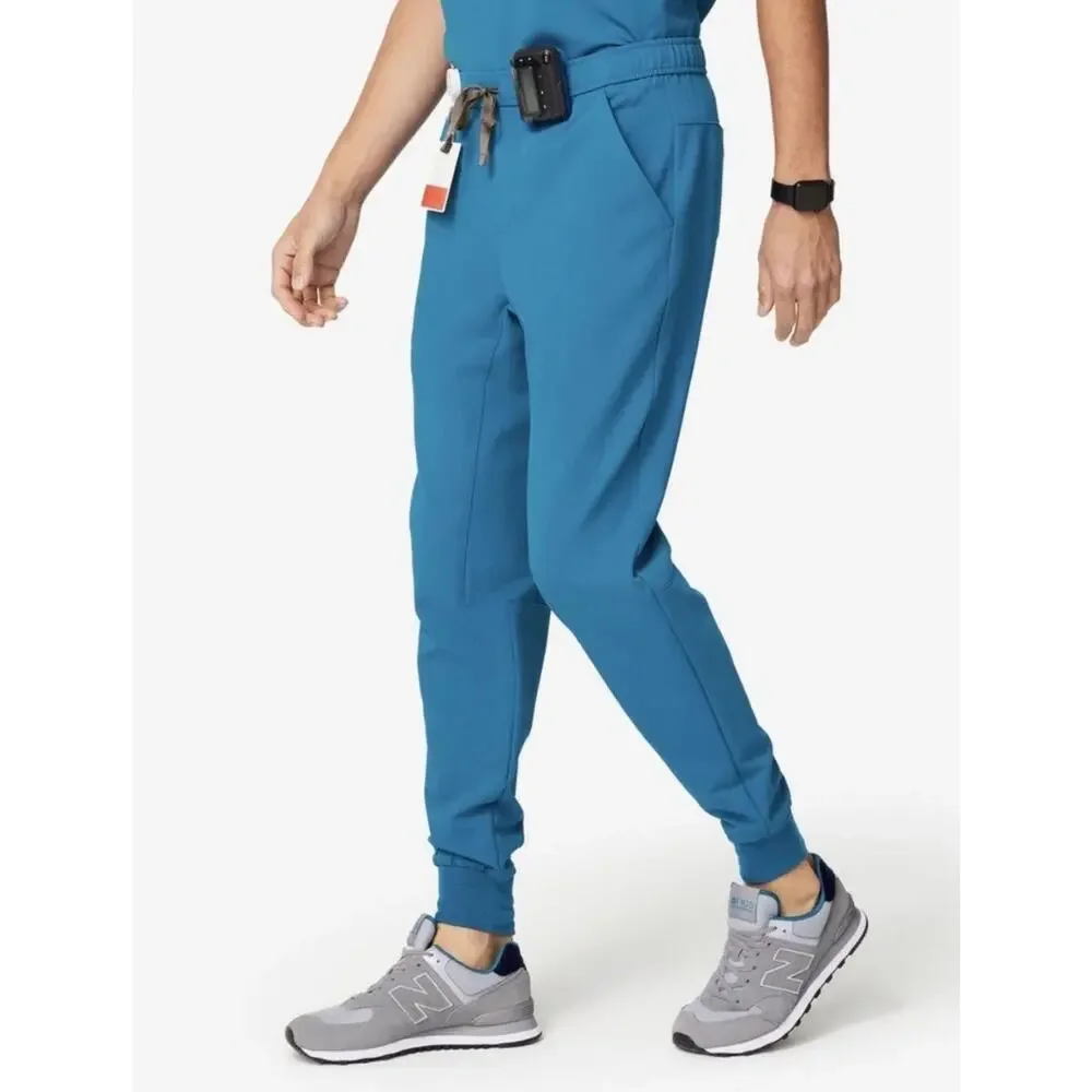 Figs Tansen 2.0 Jogger pants in ABU Alps Blue BEW MENS MEDIUM SHORT